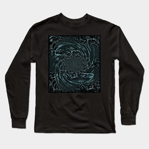 Hypnosis. Blue Emanation Long Sleeve T-Shirt by SpieklyArt